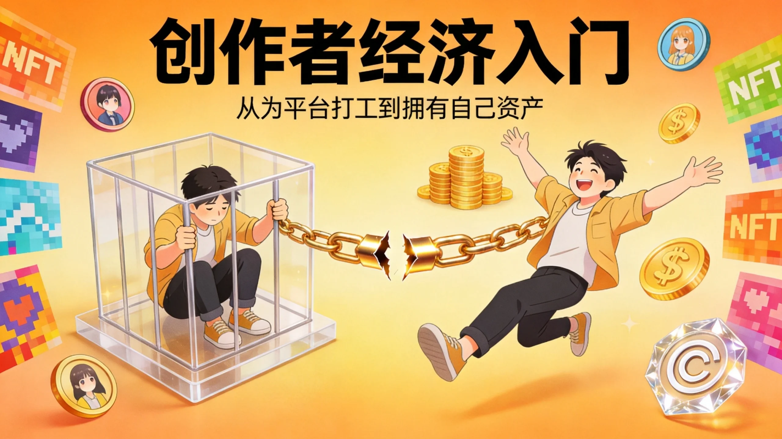 创作者经济入门指南：Web3如何改变内容创作变现方式