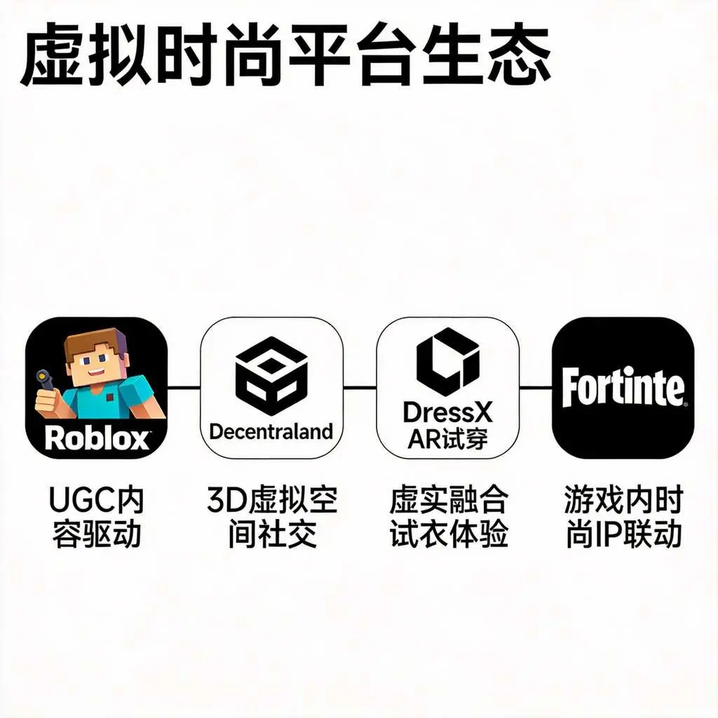四大虚拟时尚平台生态图