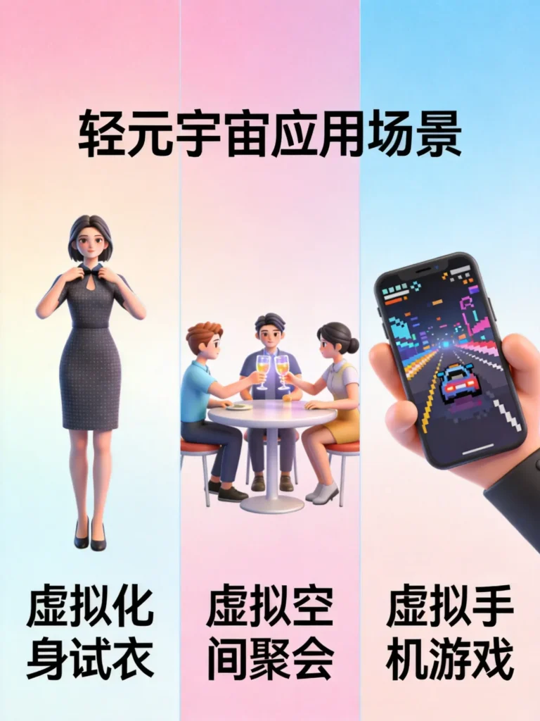 轻元宇宙三大应用场景展示