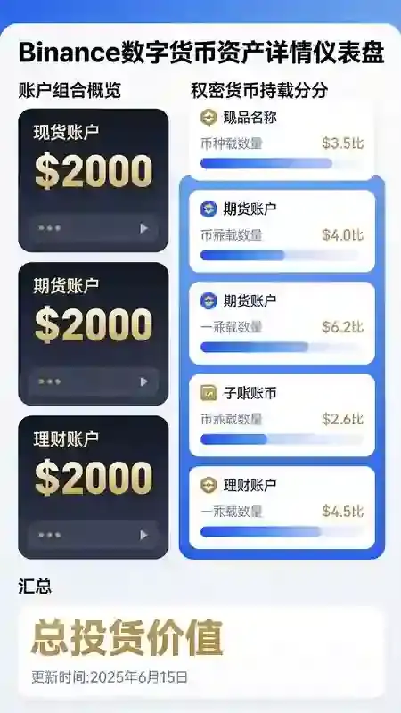 币安怎么查看数字货币资产明细